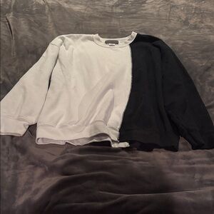 Carmar Black and White Crew Neck Sweater